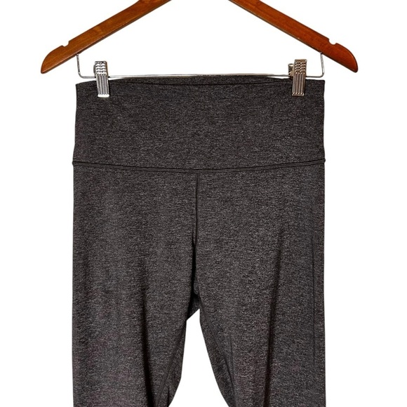 Lululemon Wunder Under Crop (Hi-Rise) *Luxtreme 21" Heathered Black- Size 10 - Picture 6 of 13